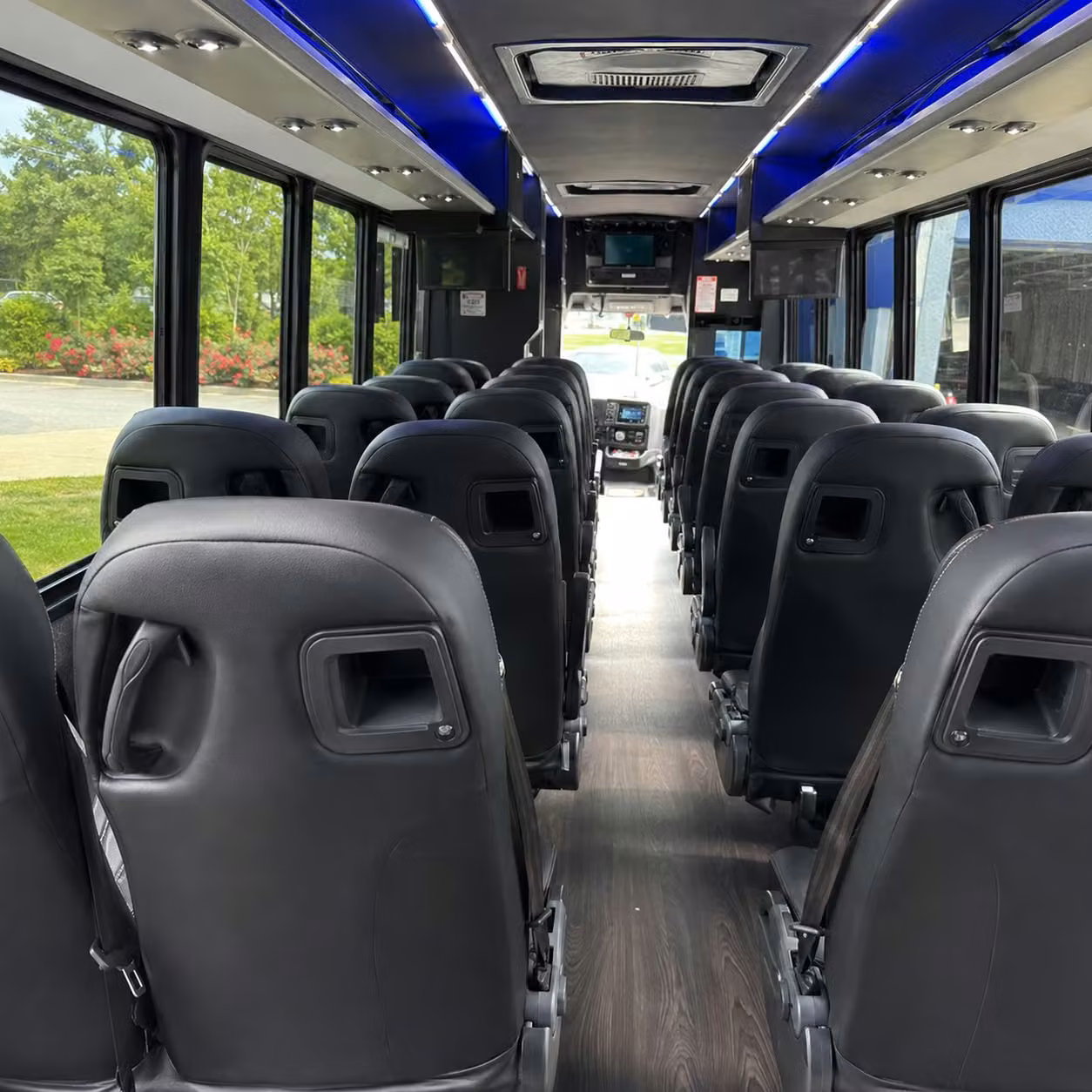 25 passenger minibus interior