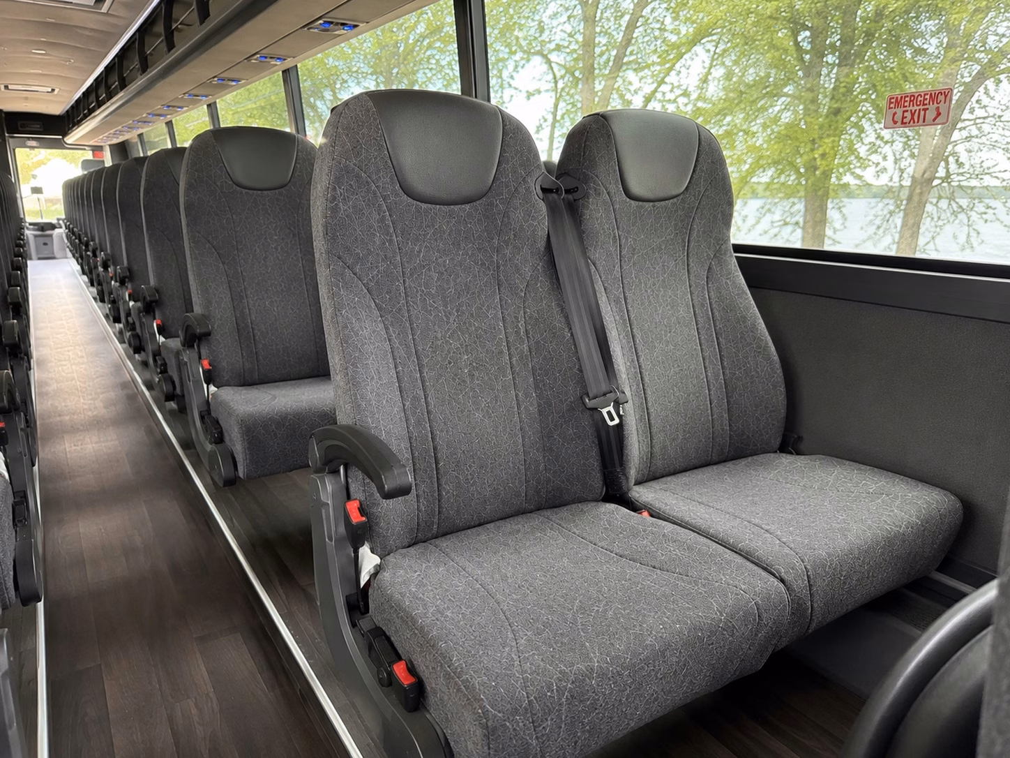 boulder charter bus interior