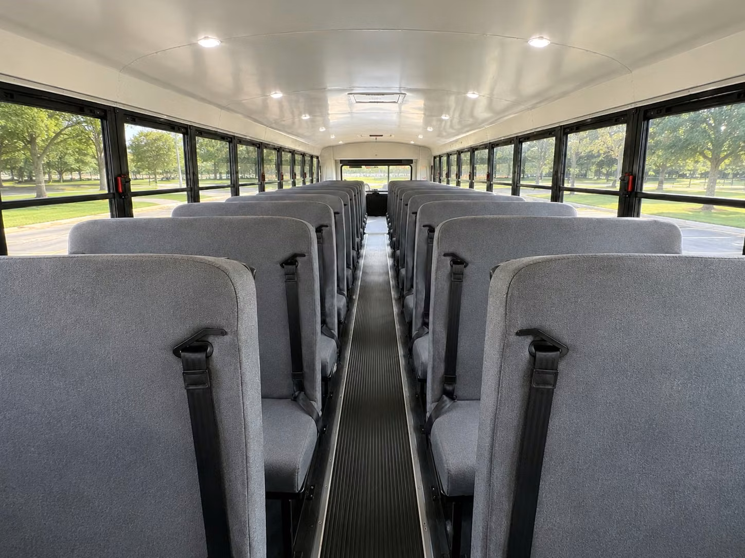 school bus inside